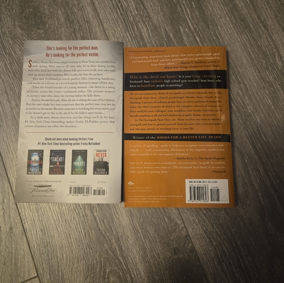 The Boyfriend and The Sociopath Next Door Books - Picture 2 of 2